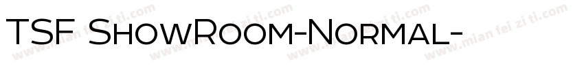 TSF ShowRoom-Normal字体转换
